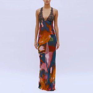 RAT & BOA PAOLA FLORAL SLIP DRESS Small